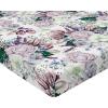 Ambesonne Floral Fitted Sheet, Valentine’s Day Romantic Concept Watercolor Hydrangeas Roses Birds, Decorative Soft Bedding All-Round Elastic Pocket, California King, Soft Pink Pistachio Green(Pale Mauve White and Green)