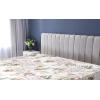 Ambesonne Floral Fitted Sheet, Valentine’s Day Romantic Concept Watercolor Hydrangeas Roses Birds, Decorative Soft Bedding All-Round Elastic Pocket, California King, Soft Pink Pistachio Green(Pale Ceil Blue Green)