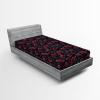 Ambesonne Floral Fitted Sheet, Valentine’s Day Romantic Concept Watercolor Hydrangeas Roses Birds, Decorative Soft Bedding All-Round Elastic Pocket, California King, Soft Pink Pistachio Green(Red Blue Grey Dark Grey)