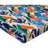 Ambesonne Floral Fitted Sheet, Valentine’s Day Romantic Concept Watercolor Hydrangeas Roses Birds, Decorative Soft Bedding All-Round Elastic Pocket, California King, Soft Pink Pistachio Green(Orange Beige and Teal)