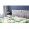 Ambesonne Floral Fitted Sheet, Valentine’s Day Romantic Concept Watercolor Hydrangeas Roses Birds, Decorative Soft Bedding All-Round Elastic Pocket, California King, Soft Pink Pistachio Green(Reseda Green and Pale Rose)