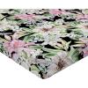 Ambesonne Floral Fitted Sheet, Valentine’s Day Romantic Concept Watercolor Hydrangeas Roses Birds, Decorative Soft Bedding All-Round Elastic Pocket, California King, Soft Pink Pistachio Green(Soft Pink Pale Green)