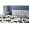 Ambesonne Floral Fitted Sheet, Valentine’s Day Romantic Concept Watercolor Hydrangeas Roses Birds, Decorative Soft Bedding All-Round Elastic Pocket, California King, Soft Pink Pistachio Green(Laurel Green Black White)