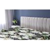 Ambesonne Floral Fitted Sheet, Valentine’s Day Romantic Concept Watercolor Hydrangeas Roses Birds, Decorative Soft Bedding All-Round Elastic Pocket, California King, Soft Pink Pistachio Green(Sea Green Pastel Brown)