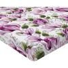 Ambesonne Floral Fitted Sheet, Valentine’s Day Romantic Concept Watercolor Hydrangeas Roses Birds, Decorative Soft Bedding All-Round Elastic Pocket, California King, Soft Pink Pistachio Green(Pale Fuchsia Reseda Green)