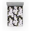 Ambesonne Floral Fitted Sheet, Valentine’s Day Romantic Concept Watercolor Hydrangeas Roses Birds, Decorative Soft Bedding All-Round Elastic Pocket, California King, Soft Pink Pistachio Green(Lavender Blue Green)