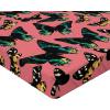 Ambesonne Floral Fitted Sheet, Valentine’s Day Romantic Concept Watercolor Hydrangeas Roses Birds, Decorative Soft Bedding All-Round Elastic Pocket, California King, Soft Pink Pistachio Green(Pastel Pink Forest Green)