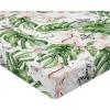 Ambesonne Floral Fitted Sheet, Valentine’s Day Romantic Concept Watercolor Hydrangeas Roses Birds, Decorative Soft Bedding All-Round Elastic Pocket, California King, Soft Pink Pistachio Green(Reseda Green and Pale Rose)