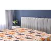 Ambesonne Floral Fitted Sheet, Valentine’s Day Romantic Concept Watercolor Hydrangeas Roses Birds, Decorative Soft Bedding All-Round Elastic Pocket, California King, Soft Pink Pistachio Green(Orange Blush Seal Brown)