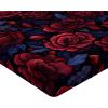 Ambesonne Floral Fitted Sheet, Valentine’s Day Romantic Concept Watercolor Hydrangeas Roses Birds, Decorative Soft Bedding All-Round Elastic Pocket, California King, Soft Pink Pistachio Green(Dark Coral and Violet Blue)