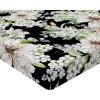 Ambesonne Floral Fitted Sheet, Valentine’s Day Romantic Concept Watercolor Hydrangeas Roses Birds, Decorative Soft Bedding All-Round Elastic Pocket, California King, Soft Pink Pistachio Green(Laurel Green Black White)