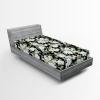 Ambesonne Floral Fitted Sheet, Valentine’s Day Romantic Concept Watercolor Hydrangeas Roses Birds, Decorative Soft Bedding All-Round Elastic Pocket, California King, Soft Pink Pistachio Green(Sea Green Pastel Brown)