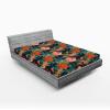 Ambesonne Floral Fitted Sheet, Valentine’s Day Romantic Concept Watercolor Hydrangeas Roses Birds, Decorative Soft Bedding All-Round Elastic Pocket, California King, Soft Pink Pistachio Green(Burnt Orange Tan Teal)