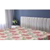 Ambesonne Floral Fitted Sheet, Valentine’s Day Theme Vintage Style Romantic Roses Pattern Plot, Decorative Soft Fabric Bedding All-Round Elastic Pocket, Twin Size, Dark Fuchsia and Slate Blue(Pale Maroon and Lime Green)