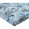 Ambesonne Floral Fitted Sheet, Valentine’s Day Theme Vintage Style Romantic Roses Pattern Plot, Decorative Soft Fabric Bedding All-Round Elastic Pocket, Twin Size, Dark Fuchsia and Slate Blue(Pale Sky Blue Grey and White)