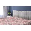 Ambesonne Floral Fitted Sheet, Valentine’s Day Theme Vintage Style Romantic Roses Pattern Plot, Decorative Soft Fabric Bedding All-Round Elastic Pocket, Twin Size, Dark Fuchsia and Slate Blue(Pale Rose and Pastel Pink)