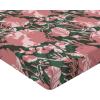 Ambesonne Floral Fitted Sheet, Valentine’s Day Theme Vintage Style Romantic Roses Pattern Plot, Decorative Soft Fabric Bedding All-Round Elastic Pocket, Twin Size, Dark Fuchsia and Slate Blue(Dried Rose Olive Green)