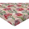 Ambesonne Floral Fitted Sheet, Valentine’s Day Theme Vintage Style Romantic Roses Pattern Plot, Decorative Soft Fabric Bedding All-Round Elastic Pocket, Twin Size, Dark Fuchsia and Slate Blue(Pale Maroon and Lime Green)