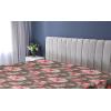Ambesonne Floral Fitted Sheet, Valentine’s Day Theme Vintage Style Romantic Roses Pattern Plot, Decorative Soft Fabric Bedding All-Round Elastic Pocket, Twin Size, Dark Fuchsia and Slate Blue(Coral Blush and Brown)