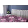 Ambesonne Floral Fitted Sheet, Valentine’s Day Theme Vintage Style Romantic Roses Pattern Plot, Decorative Soft Fabric Bedding All-Round Elastic Pocket, Twin Size, Dark Fuchsia and Slate Blue(Dark Magenta and Purple)