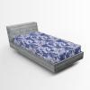 Ambesonne Floral Fitted Sheet, Valentine’s Day Theme Vintage Style Romantic Roses Pattern Plot, Decorative Soft Fabric Bedding All-Round Elastic Pocket, Twin Size, Dark Fuchsia and Slate Blue(Dark Lavender and Violet)