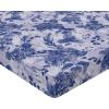 Ambesonne Floral Fitted Sheet, Valentine’s Day Theme Vintage Style Romantic Roses Pattern Plot, Decorative Soft Fabric Bedding All-Round Elastic Pocket, Twin Size, Dark Fuchsia and Slate Blue(Dark Lavender and Violet)