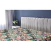 Ambesonne Floral Fitted Sheet, Valentine’s Day Theme Vintage Style Romantic Roses Pattern Plot, Decorative Soft Fabric Bedding All-Round Elastic Pocket, Twin Size, Dark Fuchsia and Slate Blue(Dark Coral and Hunter Green)