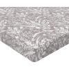 Ambesonne Floral Fitted Sheet, Valentine’s Day Theme Vintage Style Romantic Roses Pattern Plot, Decorative Soft Fabric Bedding All-Round Elastic Pocket, Twin Size, Dark Fuchsia and Slate Blue(Dark Eggshell White)