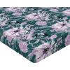 Ambesonne Floral Fitted Sheet, Valentine’s Day Theme Vintage Style Romantic Roses Pattern Plot, Decorative Soft Fabric Bedding All-Round Elastic Pocket, Twin Size, Dark Fuchsia and Slate Blue(Dark Teal and Soft Pink)