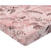Ambesonne Floral Fitted Sheet, Valentine’s Day Theme Vintage Style Romantic Roses Pattern Plot, Decorative Soft Fabric Bedding All-Round Elastic Pocket, Twin Size, Dark Fuchsia and Slate Blue(Pale Salmon and Grey Pink)