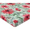 Ambesonne Floral Fitted Sheet, Valentine’s Day Theme Vintage Style Romantic Roses Pattern Plot, Decorative Soft Fabric Bedding All-Round Elastic Pocket, Twin Size, Dark Fuchsia and Slate Blue(Dark Coral and Army Green)