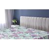 Ambesonne Floral Fitted Sheet, Valentine’s Day Theme Vintage Style Romantic Roses Pattern Plot, Decorative Soft Fabric Bedding All-Round Elastic Pocket, Twin Size, Dark Fuchsia and Slate Blue(Pale Purple Grey Teal)