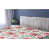 Ambesonne Floral Fitted Sheet, Valentine’s Day Theme Vintage Style Romantic Roses Pattern Plot, Decorative Soft Fabric Bedding All-Round Elastic Pocket, Twin Size, Dark Fuchsia and Slate Blue(Dark Coral and Army Green)