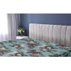 Ambesonne Floral Fitted Sheet, Valentine’s Day Theme Vintage Style Romantic Roses Pattern Plot, Decorative Soft Fabric Bedding All-Round Elastic Pocket, Twin Size, Dark Fuchsia and Slate Blue(Dark Fuchsia and Slate Blue)