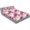 Ambesonne Floral Fitted Sheet & Pillow Sham Set, Monochrome Lily Flowers Valentine’s Day Concept Retro Illustration, Decorative Printed 3 Piece Bedding Decor Set, Full, Charcoal Grey and White(Olive Green and Dried Rose)