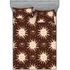 Ambesonne Floral Fitted Sheet & Pillow Sham Set, Romantic Valentine’s Day Theme Overlapping Simplistic Rose Flowers Art, Decorative Printed 3 Piece Bedding Decor Set, Calking, Pale Salmon and Blush(Dark Rosewood and Pale Peach)
