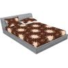 Ambesonne Floral Fitted Sheet & Pillow Sham Set, Romantic Valentine’s Day Theme Overlapping Simplistic Rose Flowers Art, Decorative Printed 3 Piece Bedding Decor Set, Calking, Pale Salmon and Blush(Dark Rosewood and Pale Peach)