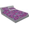 Ambesonne Floral Fitted Sheet & Pillow Sham Set, Roses Lavender Eucalyptus Watercolor Valentine’s Day Romantic Concept, Decorative Printed 2 Piece Bedding Decor Set, Twinxl, Purple Grey and Off White(Purple Olive Green)