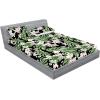 Ambesonne Floral Fitted Sheet & Pillow Sham Set, Roses Lavender Eucalyptus Watercolor Valentine’s Day Romantic Concept, Decorative Printed 2 Piece Bedding Decor Set, Twinxl, Purple Grey and Off White(Fern Green Pale Mauve)