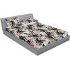 Ambesonne Floral Fitted Sheet & Pillow Sham Set, Roses Lavender Eucalyptus Watercolor Valentine’s Day Romantic Concept, Decorative Printed 2 Piece Bedding Decor Set, Twinxl, Purple Grey and Off White(Pistachio Green and Lilac)