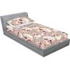 Ambesonne Floral Fitted Sheet & Pillow Sham Set, Valentine’s Day Concept Art Pastel Repetitive Roses Pattern Plot, Decorative Printed 3 Piece Bedding Decor Set, Queen, Dark Pink Blush and White(Dark Pink and Pale Seafoam)