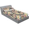 Ambesonne Floral Fitted Sheet & Pillow Sham Set, Valentine’s Day Concept Art Pastel Repetitive Roses Pattern Plot, Decorative Printed 3 Piece Bedding Decor Set, Queen, Dark Pink Blush and White(Pistachio Green and Soft Pink)