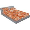 Ambesonne Floral Fitted Sheet & Pillow Sham Set, Valentine’s Day Concept Art Pastel Repetitive Roses Pattern Plot, Decorative Printed 3 Piece Bedding Decor Set, Queen, Dark Pink Blush and White(Dark Peach Beige Paprika)