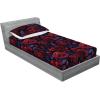 Ambesonne Floral Fitted Sheet & Pillow Sham Set, Valentine’s Day Romantic Concept Watercolor Hydrangeas Roses Birds, Decorative Printed 3 Piece Bedding Decor Set, Calking, Soft Pink Pistachio Green(Dark Coral and Violet Blue)