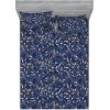 Ambesonne Floral Fitted Sheet & Pillow Sham Set, Valentine’s Day Romantic Concept Watercolor Hydrangeas Roses Birds, Decorative Printed 3 Piece Bedding Decor Set, Calking, Soft Pink Pistachio Green(Tan Grey Teal Night Blue)