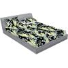 Ambesonne Floral Fitted Sheet & Pillow Sham Set, Valentine’s Day Romantic Concept Watercolor Hydrangeas Roses Birds, Decorative Printed 3 Piece Bedding Decor Set, Calking, Soft Pink Pistachio Green(Pastel Green and Pale Blue)
