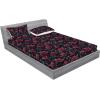 Ambesonne Floral Fitted Sheet & Pillow Sham Set, Valentine’s Day Romantic Concept Watercolor Hydrangeas Roses Birds, Decorative Printed 3 Piece Bedding Decor Set, Calking, Soft Pink Pistachio Green(Red Blue Grey Dark Grey)