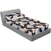 Ambesonne Floral Fitted Sheet & Pillow Sham Set, Valentine’s Day Romantic Concept Watercolor Hydrangeas Roses Birds, Decorative Printed 3 Piece Bedding Decor Set, Calking, Soft Pink Pistachio Green(Soft Pink Pistachio Green)