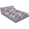 Ambesonne Floral Fitted Sheet & Pillow Sham Set, Valentine’s Day Theme Flowers Vintage Botanical Nature Ornament Art, Decorative Printed 2 Piece Bedding Decor Set, Twinxl, Dark Coral and Fern Green(Pale Eggplant Sage Green)