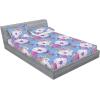 Ambesonne Floral Fitted Sheet & Pillow Sham Set, Valentine’s Day Theme Flowers Vintage Botanical Nature Ornament Art, Decorative Printed 2 Piece Bedding Decor Set, Twinxl, Dark Coral and Fern Green(Lavender Blue and Pale Lilac)